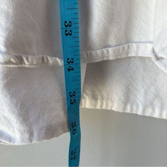 Eloquii Button Down Shirt Dress White - Picture 6 of 6